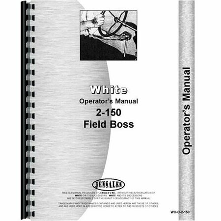AFTERMARKET White 2150 Tractor Operators Manual RAP82550